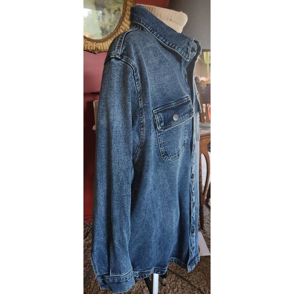 Terra & Sky Blue Jean Jacket - Picture 4 of 9